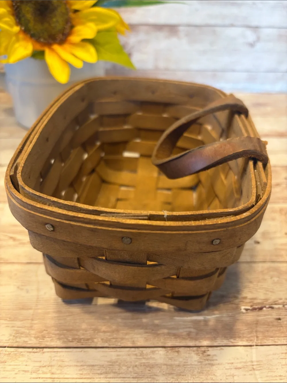 Longaberger handwoven basket